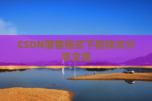 CSDN博客格式下的技术分享文章